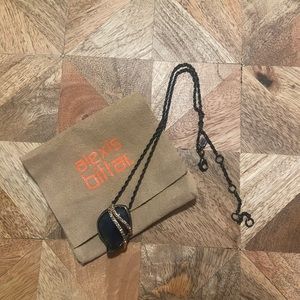 Alexis Bittar adjustable necklace with pouch